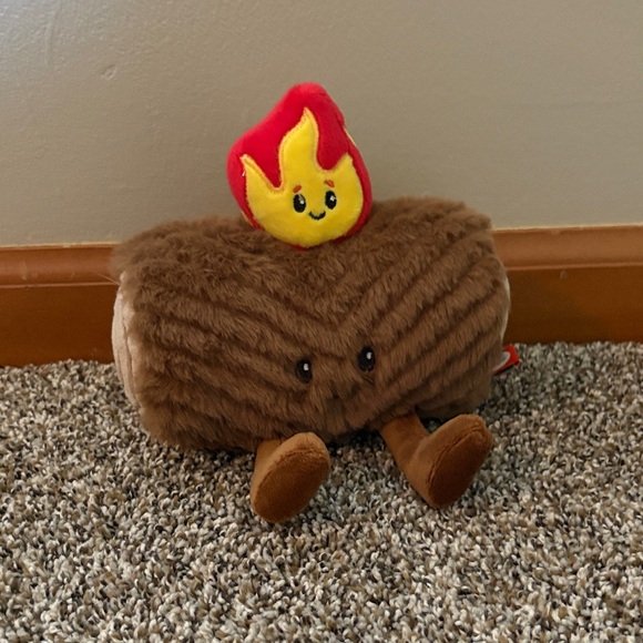 giggle scope Other - Cute Plush Log with Fire Accent Giggle Scope